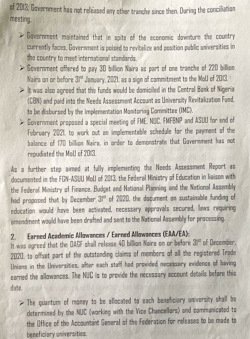 Dataphyte: The 2020 Memorandum of Action at the Heart of ASUU, Federal Government Impasse