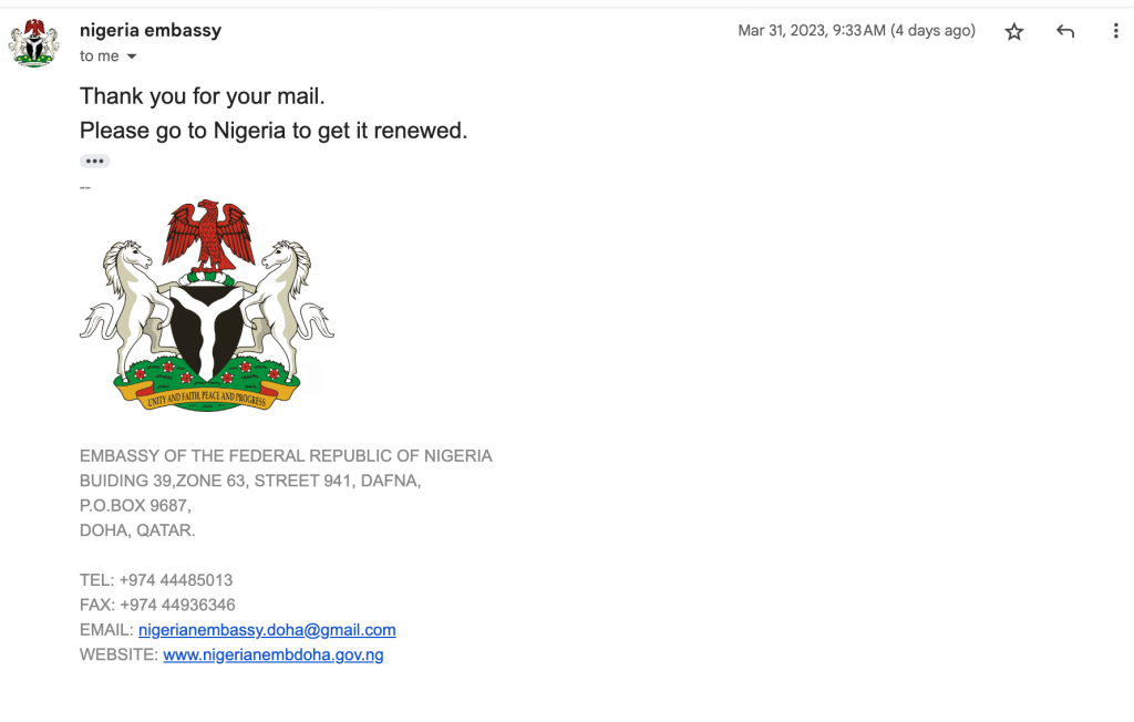 Nigerian embassies in UK, France, South Africa, others hardly reply to emails